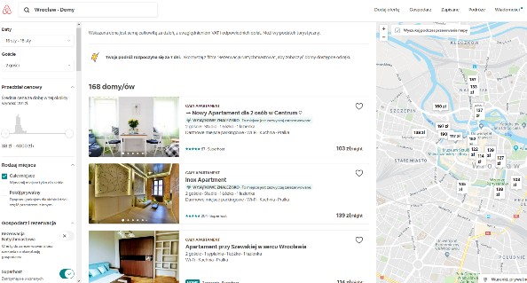 Podgląd oferty - wynajem z airbnb po odfiltrowaniu - small